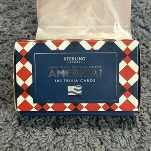 NWT Sterling Goods How Well Do You Know America 100 Trivia Cards